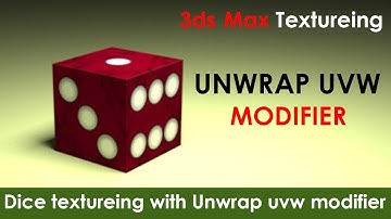 [ 3DS MAX ] 3D Dice Texturing with UNWRAP UVW Modifier in 3ds Max
