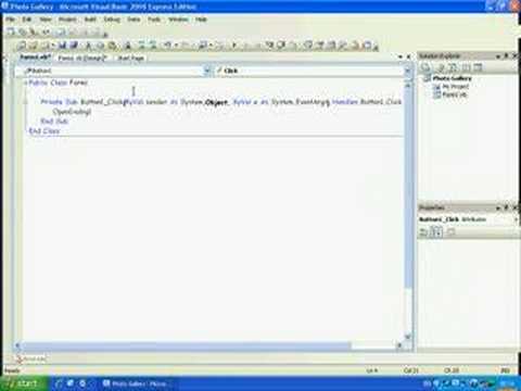 Visual Basic 2008  - Photo Gallery