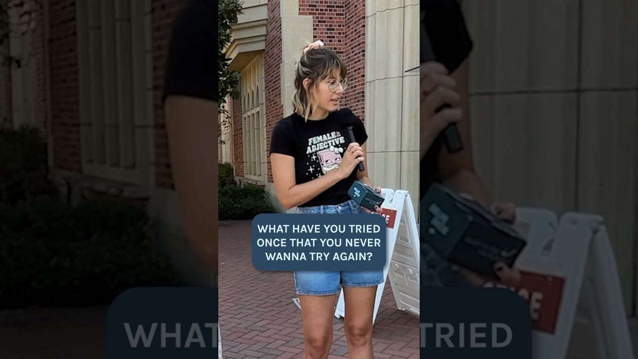 What have you tried once that you never want to try again? #streetinterview