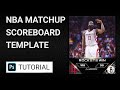 NBA Final Score Matchup Template - Photoshop Tutorial (Houston Rockets)