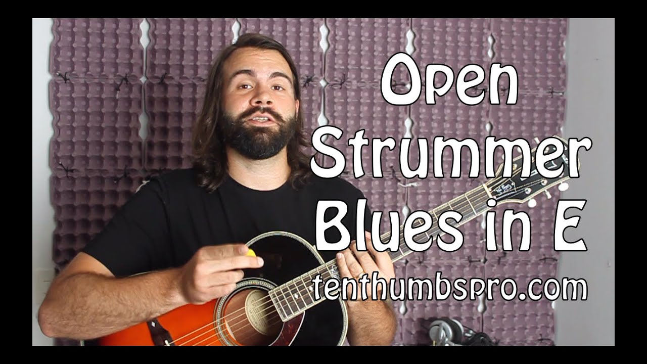 Easy Beginner E Blues Guitar Lesson - Easy Blues Guitar Tutorial - YouTube