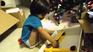 Cody opened his Christmas presents!2012