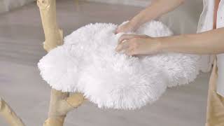 Michu Fluffy Blossom Real Wood Cat Tree   Premium Quality & Stylish Cat Furniture   Extra Large