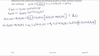 ECE205 Lecture 4-1: System Properties: Linearity and Time-Invariance