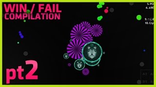 Agar.io | Win / Fail / Splitrun Compilation | PART #2