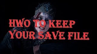 How to keep your HellBlade  save data from delete #billykibaki