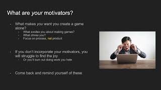 [Talk] How To Solo Game Dev Sustainably
