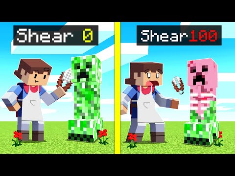 Shearing ANY MOB In Minecraft ... (Impossible!)
