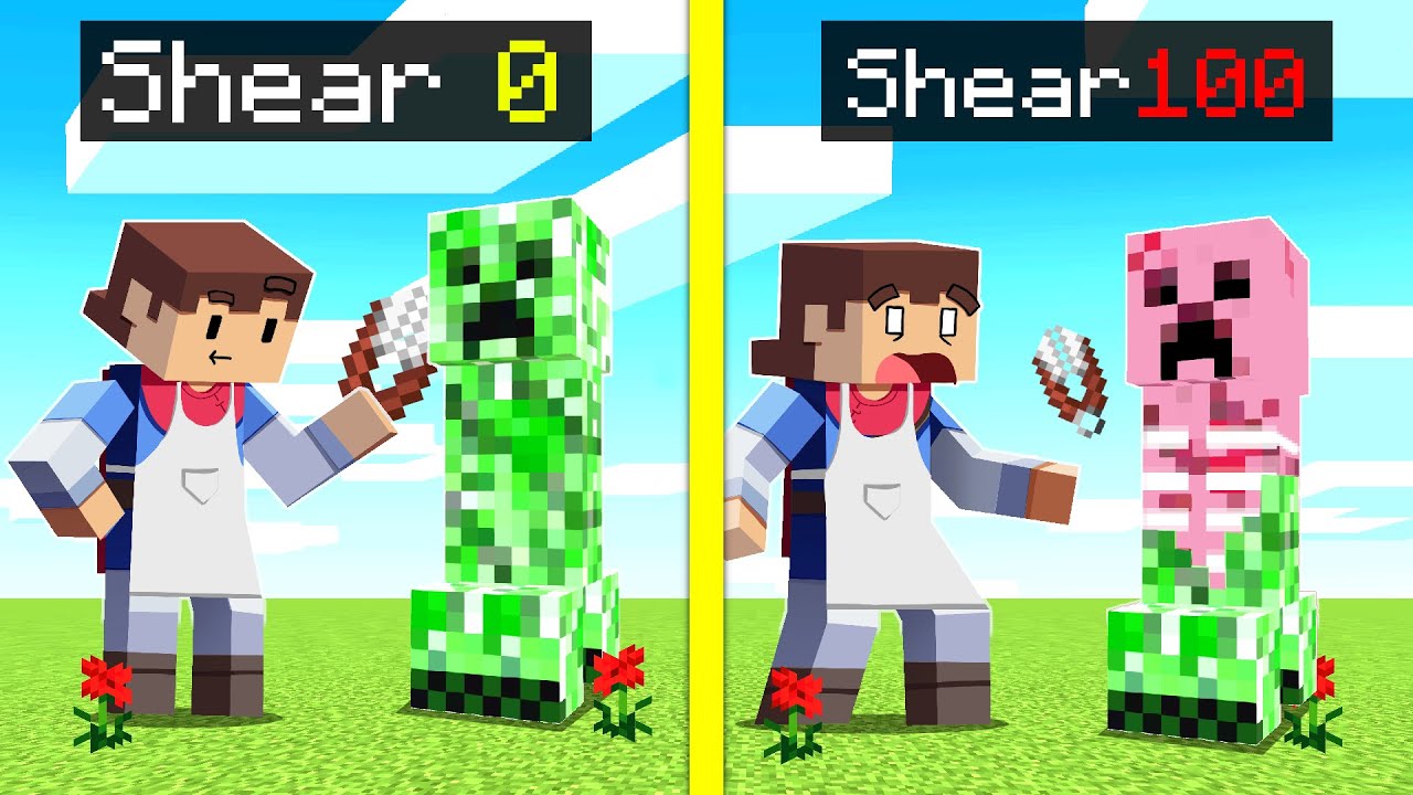 Shearing ANY MOB In Minecraft ... (Impossible!)
