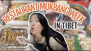 VLOG｜ MUKBANG ONLY in restaurant  for a whole week 7 days in Tibet｜Tibet Restaurant MUKBANG week