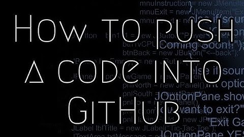 How to push a code into github using Tortoise Git