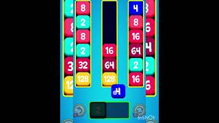 2048 stack and merge game #gaming #androidgames #bestplayer #challenge #iosgames #gameplay #new screenshot 5