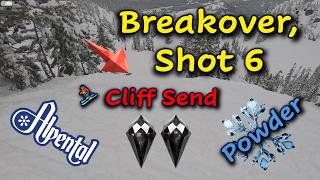 Skiing ⛷️ Cliff Drop on Andy's Point, Double Blacks: Breakover & Shot 6 | Alpental