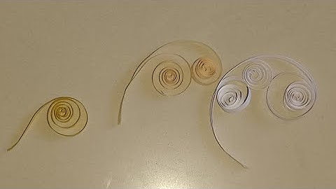 How to make 3 different types of quilling scroll| 3type of quilling scroll