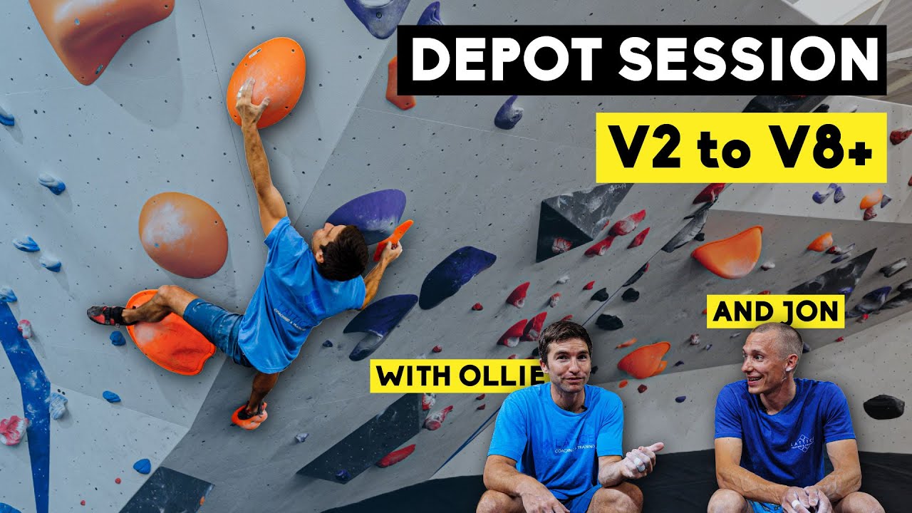 Lattice Coaches Climbing v2-v8+ at the Depot | Lattice Training