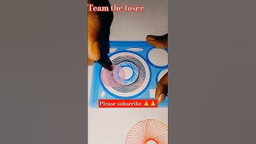 Super beautiful spirography drowning designing simple 🔥#youtube #shorts #design  #spirograph ...lll