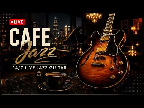 Smooth Jazz Guitar Lounge 🎸 Emerald Cafe Vibes • Relaxing Music for Work, Study & Sleep