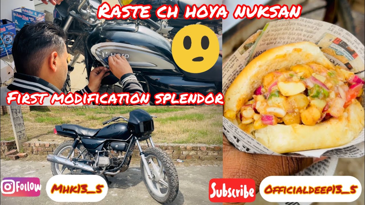 SPLENDOR FIRST MODIFICATION // NEW MODEL STICKER INSTALL // LOOK CHECK ...