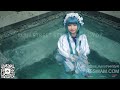 Kawaii Wetlook WAM Show: Cosplay Girl Fully Soaked In Pool & Slime in Tracksuit & Balenciaga Sneaker