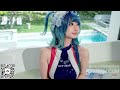Kawaii Wetlook WAM Show: Cosplay Girl Fully Soaked In Pool & Slime in Tracksuit & Balenciaga Sneaker