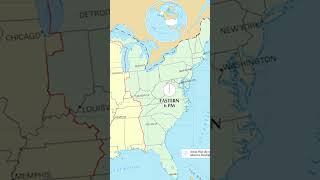 2. USA Time Zones: Coast to Coast and Beyond #shorts