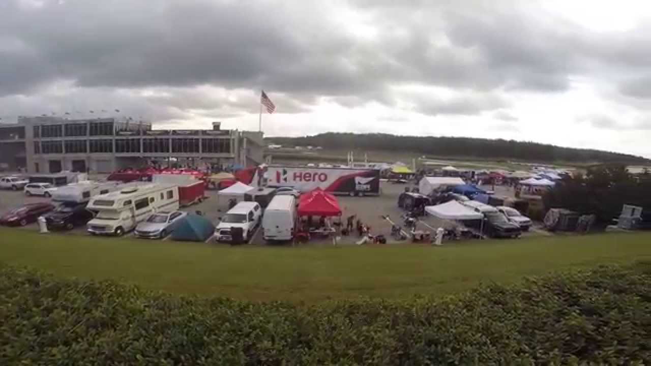 Barber Paddock Area Pan to Racetrack YouTube