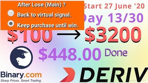 $100 to $3200 Challenge | $448.00 Done | start 27 june 