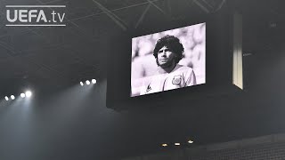 #UCL pays tribute to DIEGO MARADONA with minute of silence