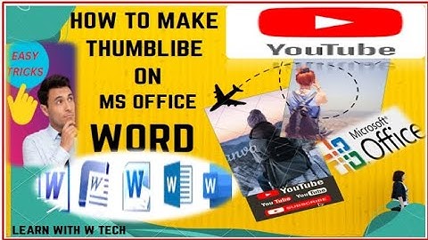 How to Make THUMBNAILS for YouTube Videos in MS Office || Free of Cost