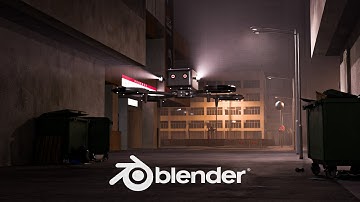 Cinematic Sci-Fi Drone Chase Scene In Blender