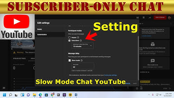 How to turn on subscriber-only chat on YouTube | Slow Mode Chat YouTube |