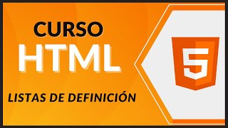 CURSO de HTML5 desde CERO 2021 - #29 - Listas de definición