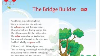 The Bridge Builder|Poem|English|Class 7|Buzzword|