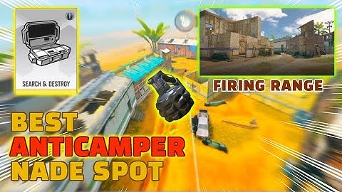 ULTIMATE ANTI CAMPER NADE SPOT IN FIRING RANGE | FREE KILLS USING NADE!! | CALL OF DUTY MOBILE 2024!