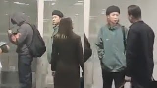 BTS Jimin and Jungkook in Lima Peru at Jorge Chavez International Airport