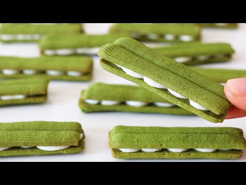 The Best way to make chocolate matcha sanwich cookies. Extremley delicious and crispy