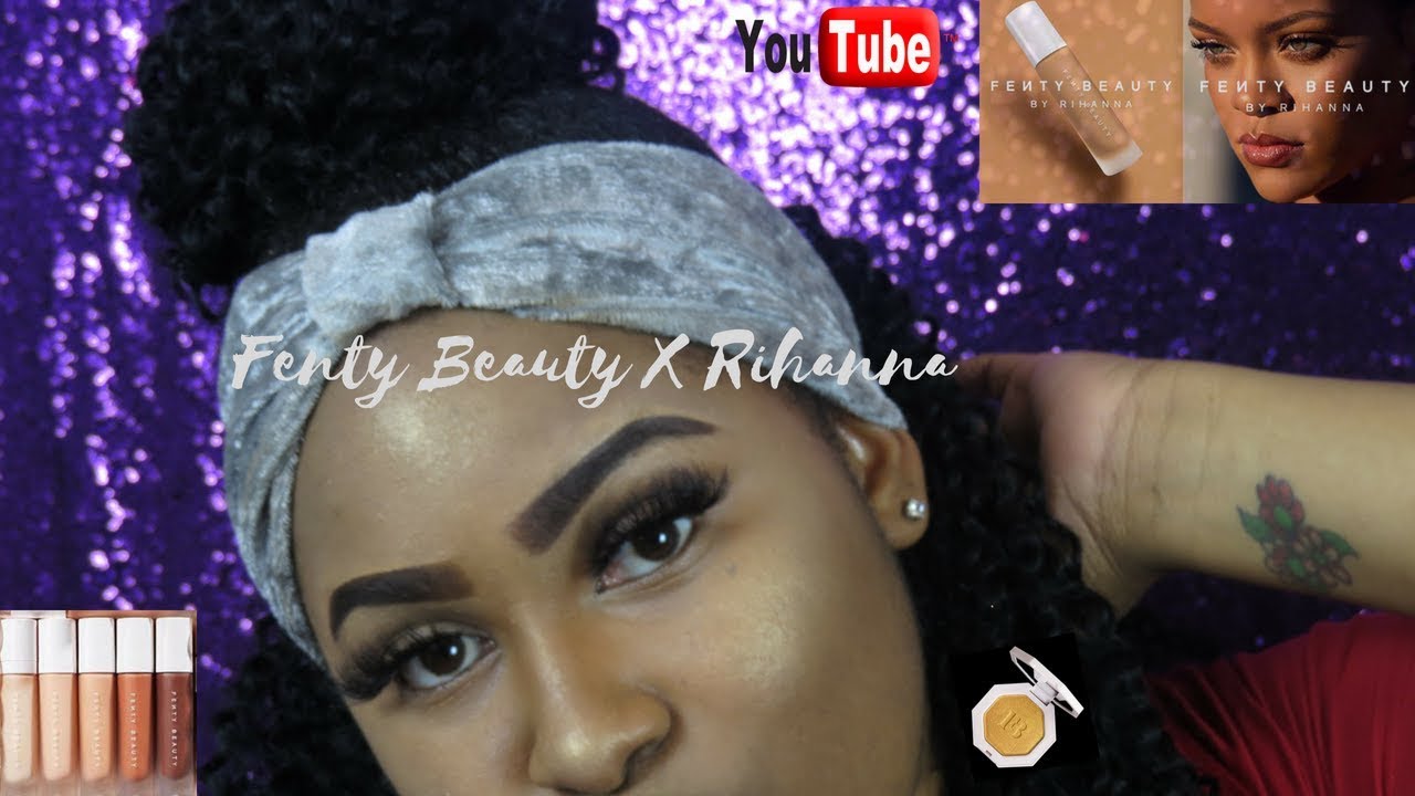 FENTY BEAUTY BY RIHANNA REVIEW X CRISSCROSS DOLLHOUSE EYELASH REVIEW YouTube