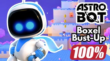 Astro Bot Boxel Bust-Up Lost Galaxy Walkthrough Guide 100% All Bots Rescued and Jigsaw Pieces