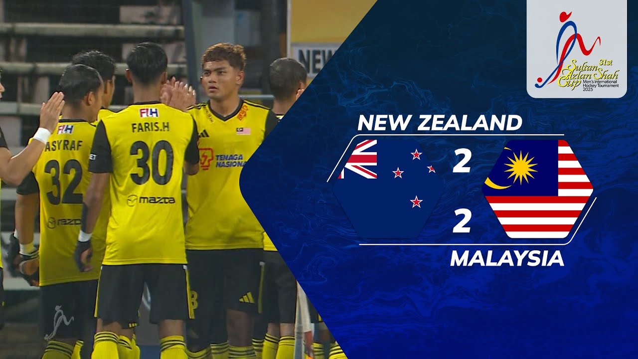 New Zealand 2 - 2 Malaysia | Sorotan Piala Sultan Azlan Shah 2025