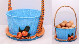 DIY Plastic bottle basket craft | Best out of waste | Easter basket | Keranjang dari botol plastik