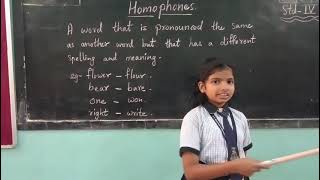 Jcmm School, Khopoli, Student Of Class 4 A. Activity.. Homophones