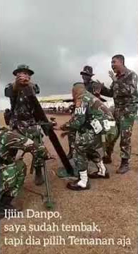 Izin danpo saya sudah tembak tapi dia pilih tamanan aja