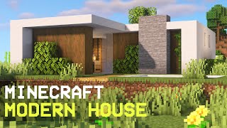 Minecraft: CASA MODERNA para survival fácil tutorial 1.19 2022 #13✓