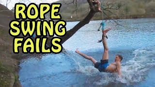 Rope Swing FAILS 2018 [NEW] by FunnyClix 15,538 views 6 years ago 2 minutes, 55 seconds
