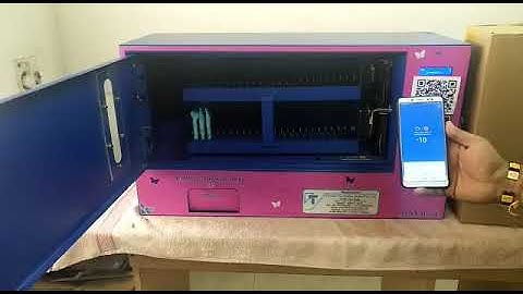 QR Scanner Sanitary Pad Vending Machine