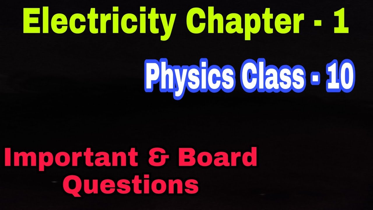 Physics Chapter 1 Important Question Class 10 Educational Guru physics-chapter-1-important-question-class-10-educational-guru