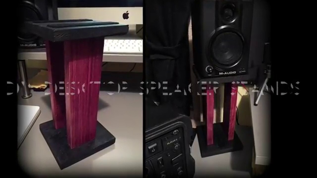 DIY Desktop Speaker Stands For Your Home Studio!! YouTube