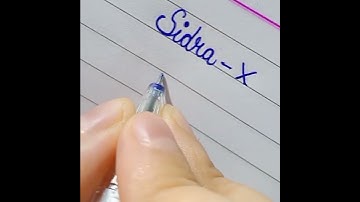 Signature in Cursive Writing in Easy Way #youtube #video #shorts