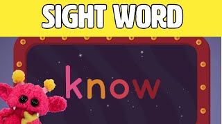 Know - Lets Learn The Sight Word Know With Hubble The Alien Nimalz Kidz Songs And Fun