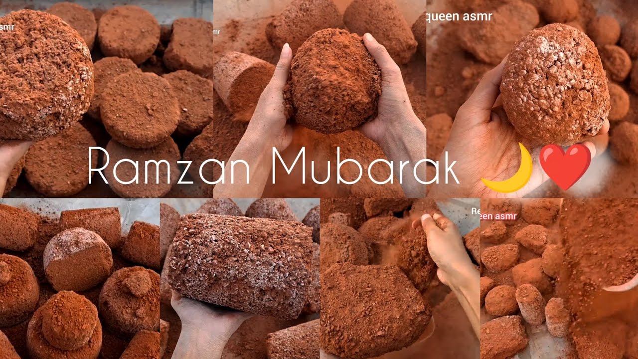 Ramzan Mubarak to All Muslims 🌙🍯❤️• Gritty Red dirt Crumbling on Floor & Claypot • Satysfying ASMR 